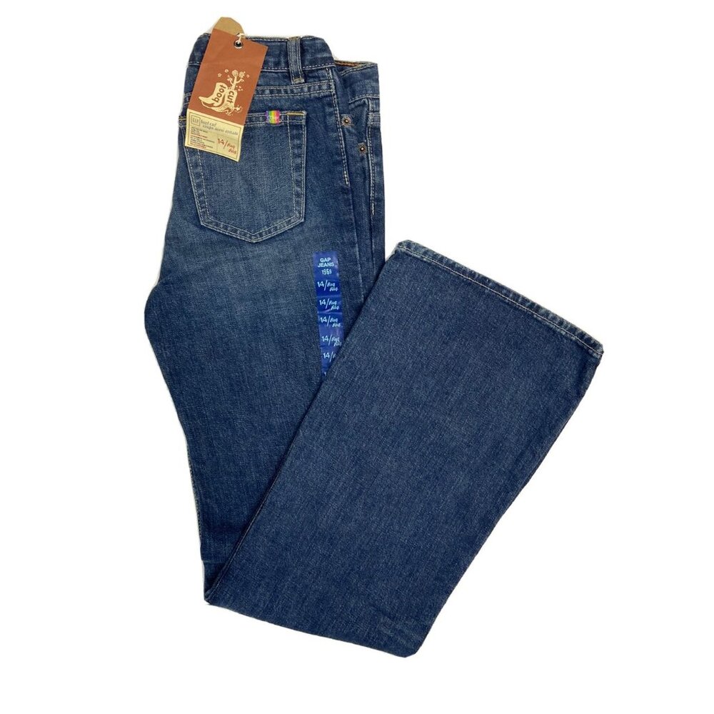 Gap Denim Womens 26x30 Blue Demim Jeans Bootcut NWT 14 Reg Med Wash